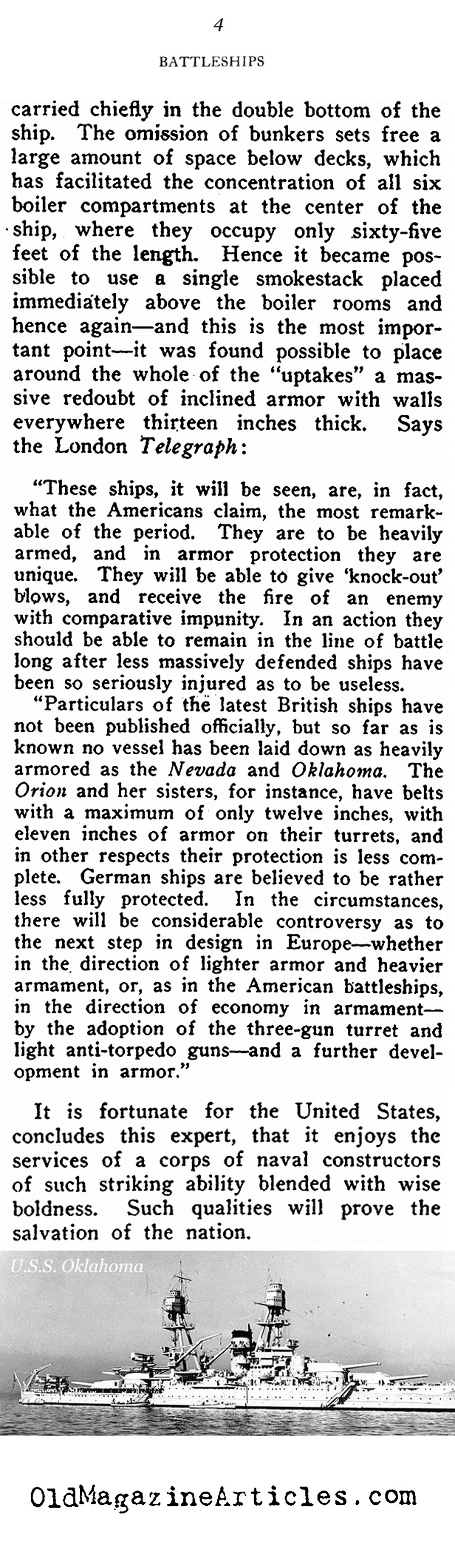 When the U.S. Navy Got A Little Larger... (Current Literature, 1912)